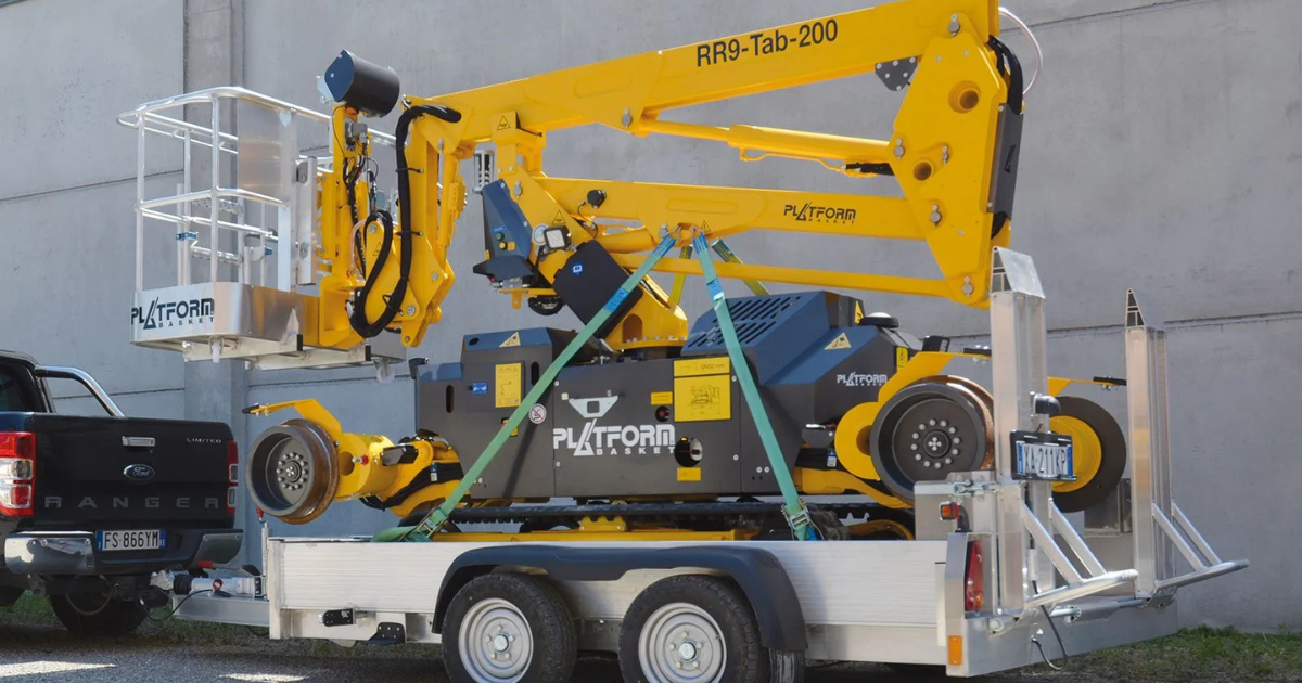 RR 9/200 railway gondola on trailer from SOSEQUIPMENT