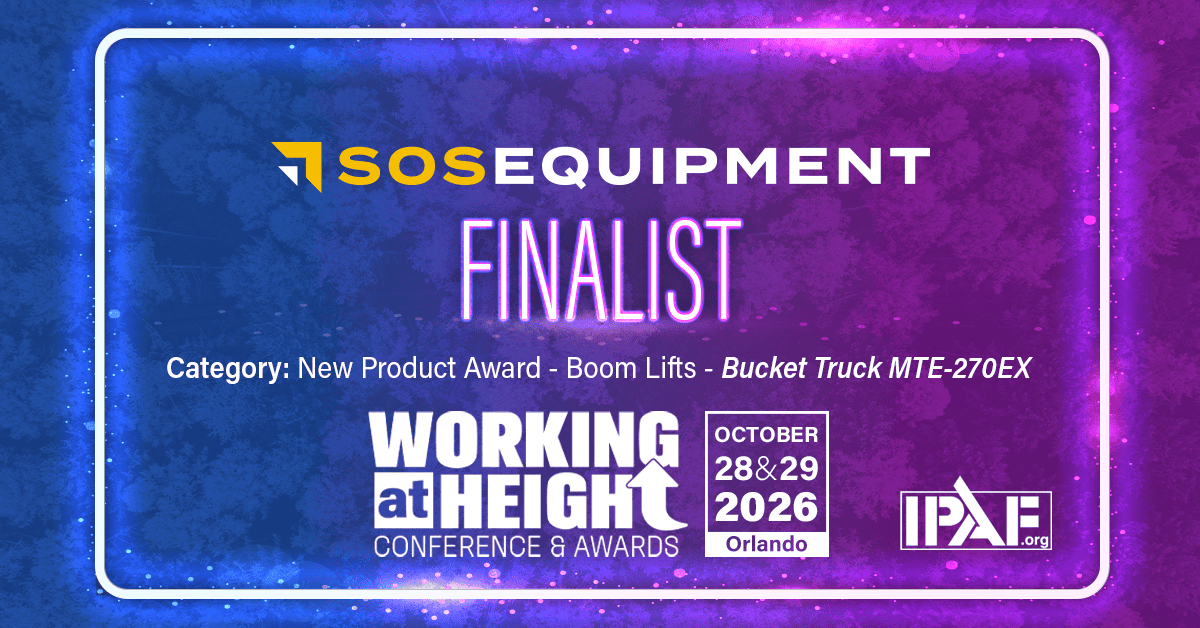 SOSEQUIPMENT finalist at the 2026 Working at Height Awards