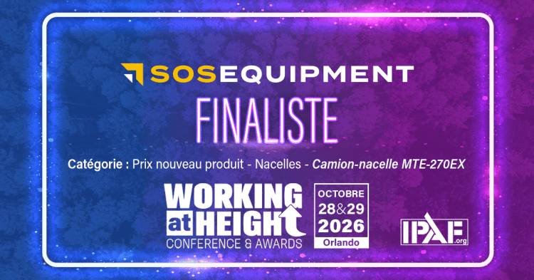 SOSEQUIPMENT finaliste aux Working at Height Awards 2026