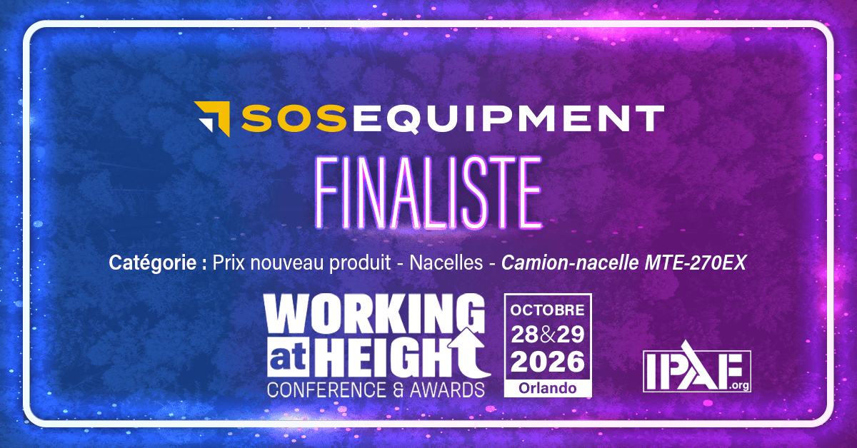 SOSEQUIPMENT finaliste aux Working at Height Awards 2026